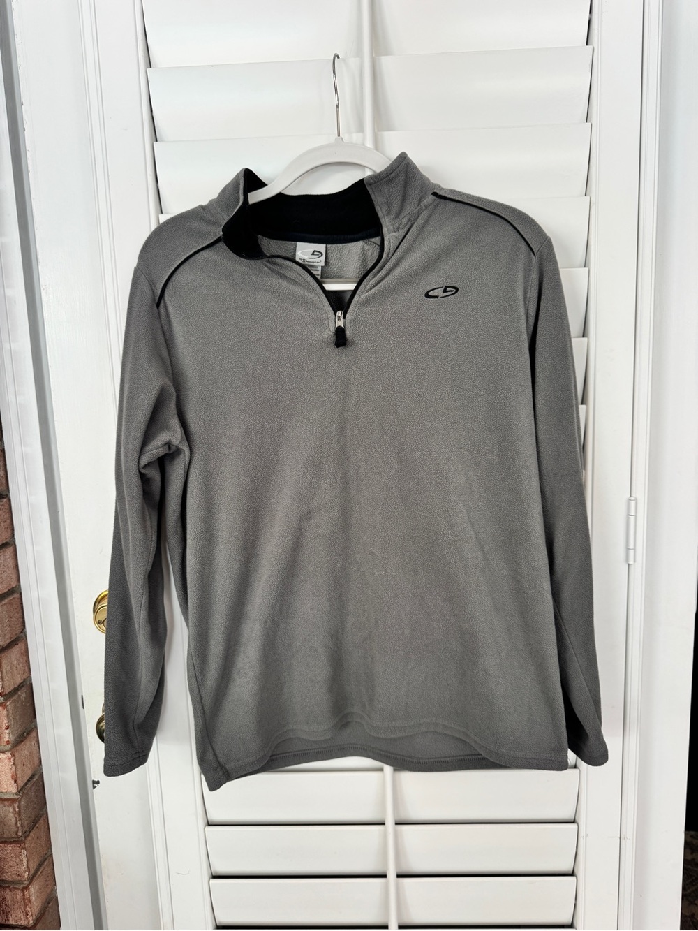 Champion Gray Fleece Quarter-Zip Pullover